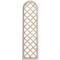 Brown Wood Carved Trellis Geometric Wall Decor 13" x 1" x 49"